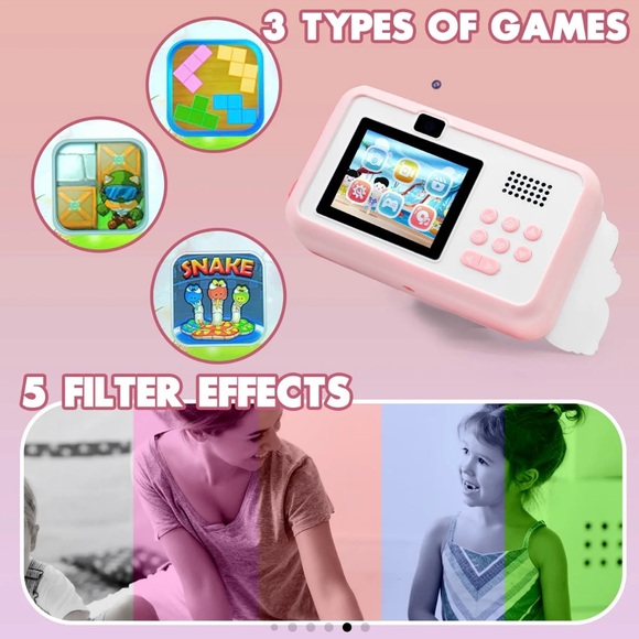 Print and color kids Polaroid camera brand new color, pink - Picture 6 of 8